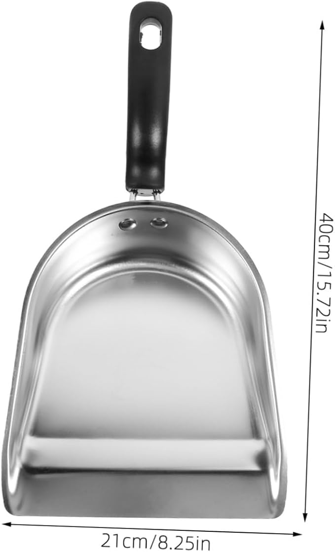 Stainless Steel Dustpan Metal Dust Pan Dustpan with Handle Metal Handheld Dustpan Metal Dustpan Small Dustpan Metal Handheld Dust Pan Small Dust Pan with Handle Thicken Small Metal
