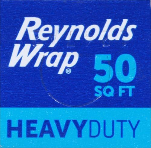 Reynolds Wrap Heavy Duty Aluminum Foil, 50 Square Feet (Packaging May Vary) (Pack of 2)