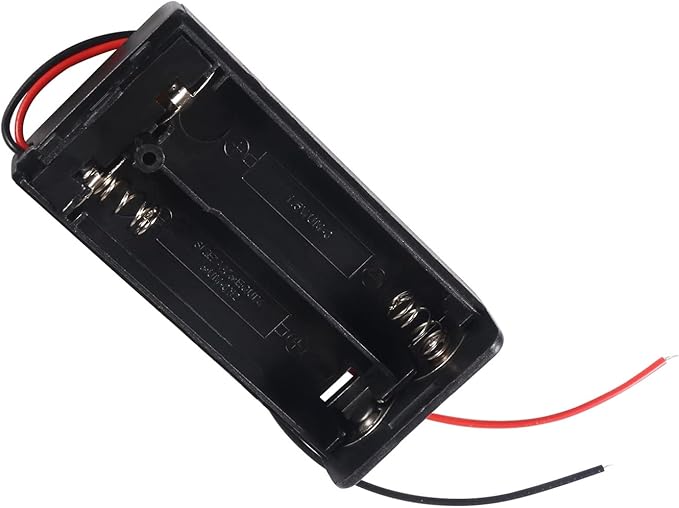 8Pcs 2 AA Battery Holder with Switch, 2X 1.5V AA Battery Holder Case with Wire and ON/Off Switch
