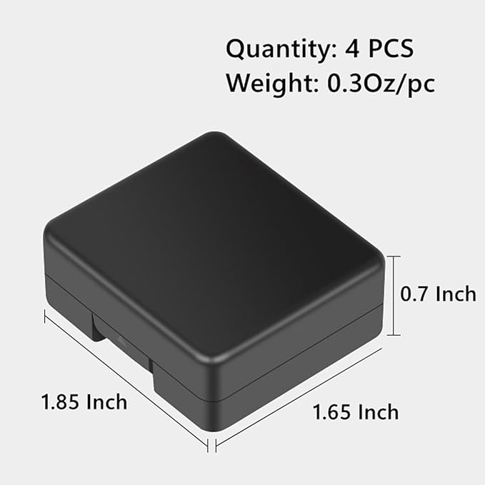 Pack of 4 Plastic Protective Storage Case Boxes Compatible with Battery of Gopro Hero 8/9/10/11/12/13 Black Cameras, Multifunctional Battery Case Organizer with Memory Card Slot