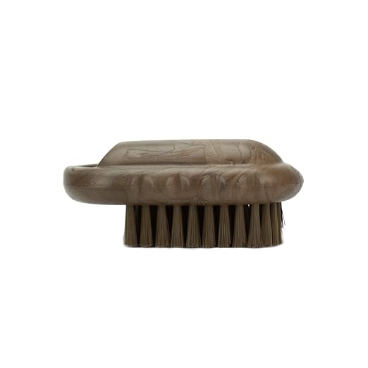 SPARTA Nail Scrub Brush Commercial-Grade, Heavy-Duty Hand and Fingernail Brush with Stiff Bristles for Gardeners, Mechanics, And Foodservice Personnel, Plastic, 5 Inches, Brown, (Pack of 12)