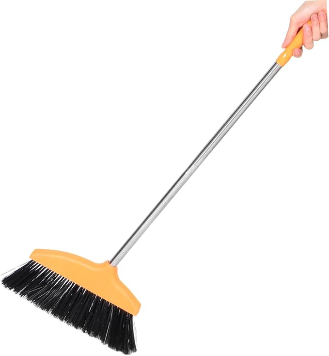 Soft Bristle Floor Broom with Handle Design for Home Kitchen Office Indoor Outdoor Cleaning Effortless Dust and Hair Removal