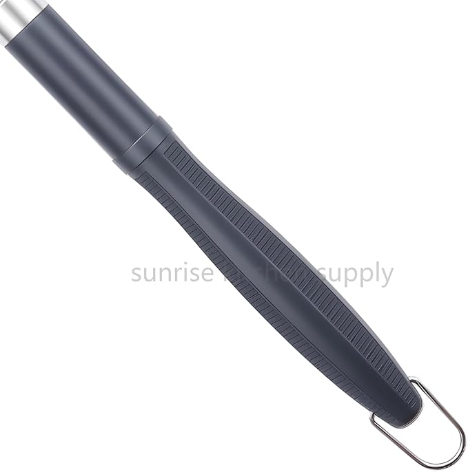 SUNRISE Fryer Brush with Long Handle (Stainless Steel with Plastic Handle, L, Single, and Double Brush)