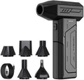 Compressed Air Duster,130000RPM Super Power Cordless Air Duster,Rechargeable Brushless Blower,3 Gear Adjustable Mini Blower with LED Light,Dust Remover for Computer/House/Outdoor/Car