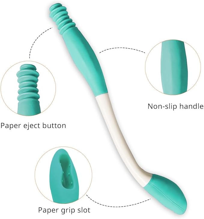 Bottom Wiping Aid - Long Reach Comfort Wipe - Self Wipe Assist for Toileting Aids Wand - Bathroom Butt Wiper Tool for Elderly Disabled After Surgery