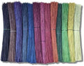 Broomcorn 16" 1/2 lb Bundles // Rainbow of Colors to Choose from // Broom Straw // Broom Grass hurl // Broom Corn // Kitchen Witch Crafts and Florals (Dark Blue)