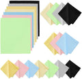 21 Pack Glasses Cleaning Cloths, 6"× 7"Large Eyeglass Cleaning Cloths, Premium Ultra-Soft Lens Wipes Cloth for Eyeglasses, Camera Lenses, Mobile Phones, Laptops, Television Screens - Color Mixing