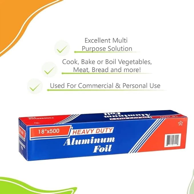 18" x 500' Food Service Heavy Duty Aluminum Foil Roll