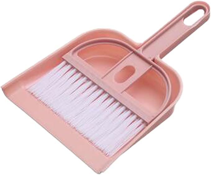 Mini Desktop Dustpan Set Car Sweep Bed Hair Garbage Shovel Small Sweeping Keyboard Brush Fruit Brush (C, One Size)