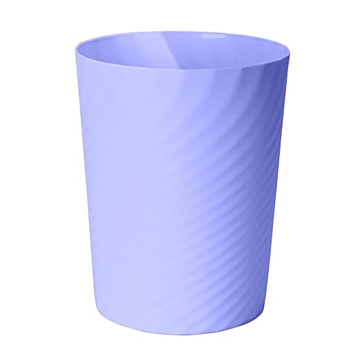 Trash Can - Small Waste basketbin - 1.8 Gallon- for Office,Home,Bathroom,Kitchen - Purple