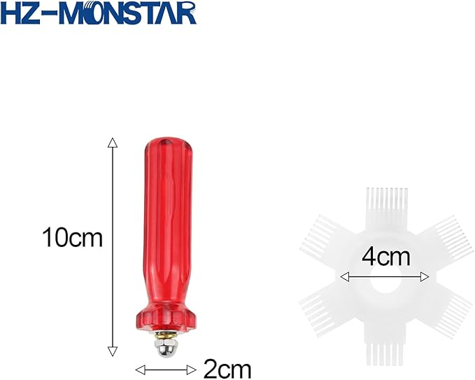 4 Pcs Air Conditioner Condenser Fin Cleaning Brush, Coil Condenser Brush AC Fin Comb, Stainless Steel Air Refrigerator Fin Cleaner Whisk Brush Evaporator Radiator Repair Tool, AC Coil Cleaner Brush