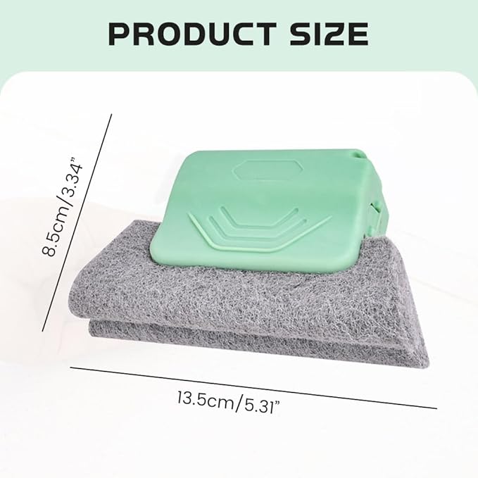 Magic Window Track Cleaner, 2026 New Window Groove Cleaning Brush Tools Set Cleaning Tools, Hand-held Window Track Cleaner Brushes for Window lides Gaps Tile Lines (Gray)