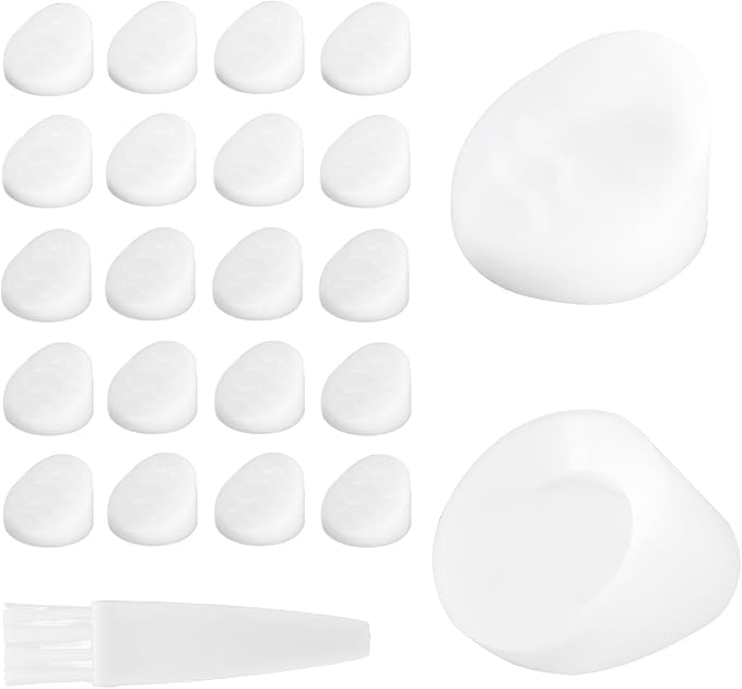50pcs Entry Door Frame Plugs, 5/16" x 1/4" Diameter Door Window Screw Hole Plugs with Cleaning Brush for ODL/Western Reflection Frame Waterproof & Durable (White)