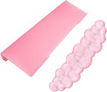 Ergonomic Cloud Gel Wrist Rest&Computer Keyboard Stand, Massage Wrist Rest Support for Keyboard Set, Easy Typing Working Acrylic Clear Stand for Office Home