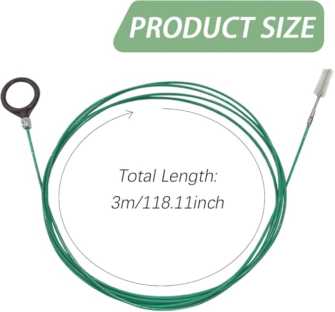 HAOBO Auto Sunroof Drain Cleaning Tool, Sunroof Drain Cleaner, 120 Inch Long Flexible Tube Cleaning Brush, Extra Long Pipe Cleaners for Car Sunroof, Windshield Wiper Drain Hole, Trunk Drains, Sewers