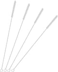 GFDesign Drinking Straw Cleaning Brushes Set 17" Extra Long 1/2" Extra Wide Pipe Tube Cleaner Nylon Bristles Stainless Steel Handle - 17" x 1/2" (12 mm) - Set of 4