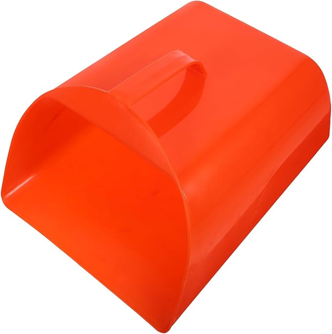 Small Handheld Dustpan with Handle, Red Plastic Mini Trash Collector for Home Cleaning, Desktop Debris Shovel for Kitchen and Office Use