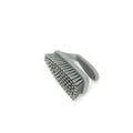 SPARTA Scrub Brush with Iron Shaped Handle and Stiff Bristles, Heavy Duty Scrubber Brush for Kitchen, Bathroom, Shower, Tile, Sink, Carpet and Bakepans, Polypropylene, 6 Inches, Gray