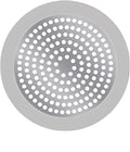 Shower Drain Hair Catcher 3.5 inch Small, Bathroom Sink Hair Stopper Sink Drain Cover Fliter Weighted Stainless and Silicone Shield (3.5 in)