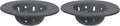 OGGI Silicone Sink Strainer- Great Kitchen Sink Strainer, Sink Drain Strainer, Drain Stopper, Sink Plug, 4.6˝ Diameter Rim, Gray (Pack of 2)