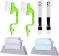 BAIHUI Hand-held Groove Gap Cleaning Tools, Window Door Sliding Track Cleaning Brush, for Cleaning Quickly Clean All Corners and Gap ,6 Pieces