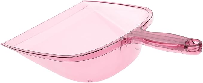 Cabilock Thickened Handheld Dustpan and Garbage Shovel with Handle, Small Household Cleaning Tool for Home and Garage Use, Red