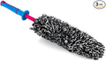 Detail Factory - Wheel Brush Kit with Interchangeable Microfiber Covers - Ultra-Soft Cleaning, Washing and Detailing Wheels, Tires, and Rims - Octane Underglow
