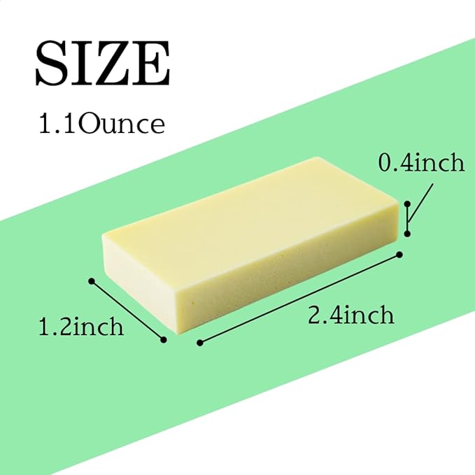 Rust Eraser for Knives Kitchen Stoves Wood Finish and Bicycles Multi Purpouse Cleaning Rubber Eraser Remover Dirt Stains (Fine) Made in Japan, Set of 2