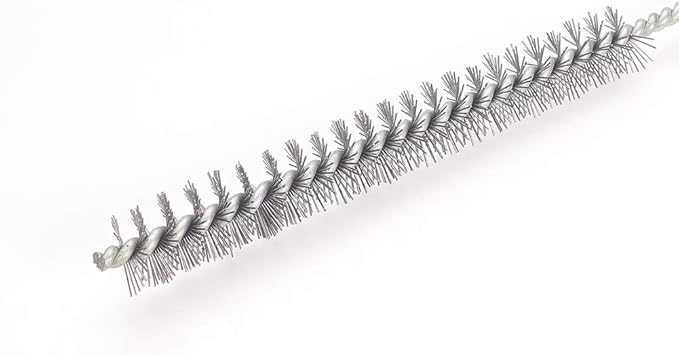 Utoolmart Steel Wire Cleaning Brush, Spiral Power Tube Brush, Steel Wire Tube Brush Cleaning Tool, Tube Bottle Brush, 0.6-inch Diameter 12-inch Length, 5pcs