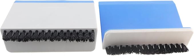 Blue Kitchen Sink Scraper Multi Purpose Kitchen Countertop Brush Cleaning Scrubber Vegetable Cleaner Mini Scraper Window Tile Debris Cleaning Tool