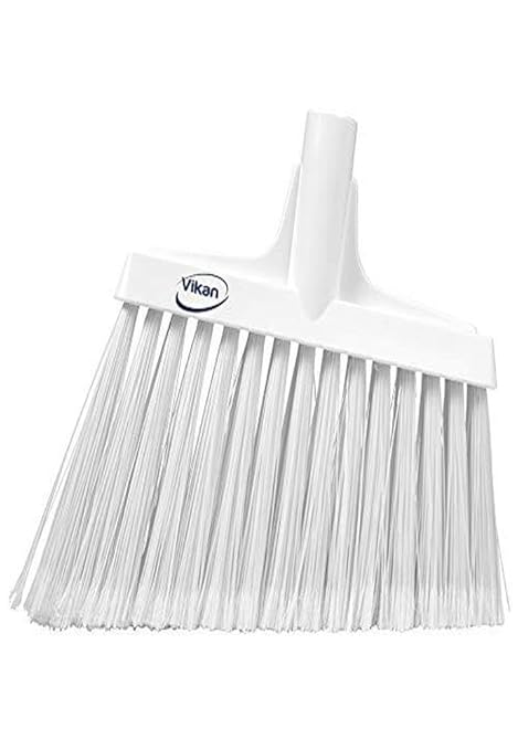Vikan 29165 Flagged, Soft Angled Broom White