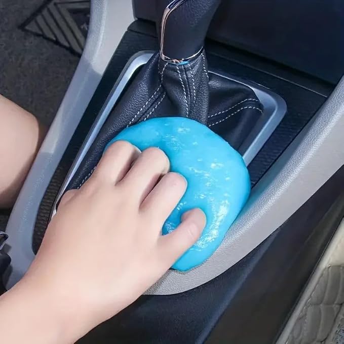 Car Cleaning Gel Slime – 70g Reusable Dust Remover for Car Air Vents, Interior, Keyboard, Laptops & Electronics Cleaning Blue