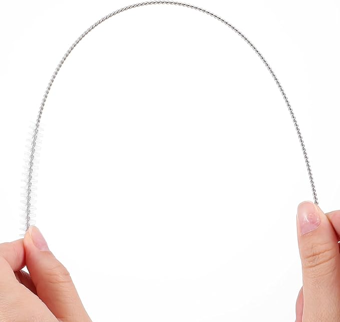 20 Pcs Straw Cleaner Brush Reusable Metal Handles Cleaner Brushes 12 inch Extra Long Straw Brush Straws Brushes Cleaners with Nylon Bristles for Water Bottle Tubes Drinking Cup Cleaning