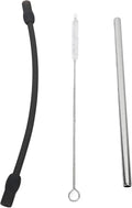 Coffee Machine Replacement Tubes: Includes Silicone Milk Tube, Stainless Steel Milk Tube, Compatible with Bosch, Coffee Maker Milk Foam Straw with Cleaning Brush