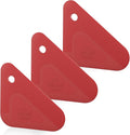Food Scraper, 2-in-1 Pot and Pan Dish Scraper, Nylon and Silicone, Kitchen Scraper Tools for Cast Iron Skillets, Cookware, Dishes, Pans and Pots, Heat Resistant, Set of 3 - Red