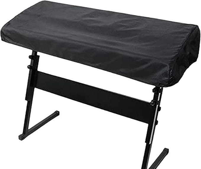 Soundspire 61 Keys Piano Keyboard Dust Cover, Waterproof Thickening Digital Electronic Piano Cover with Elastic Lock, Full Coverage Premium Protector for Music Keyboards (Black)