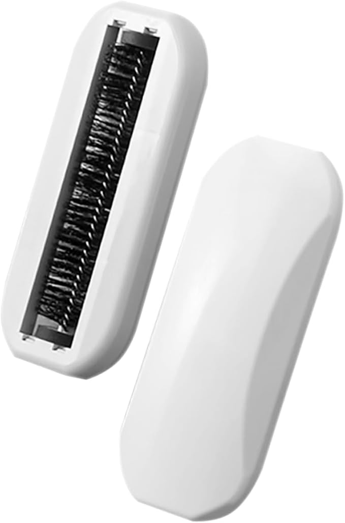 Cabilock Handheld Hair Removal Brush 7.87 Inch Multi-Functional Crumb Sweeper for Sofa Table Floor Nutshells Bread Crumbs Cleaning with Ergonomic Abs Handle