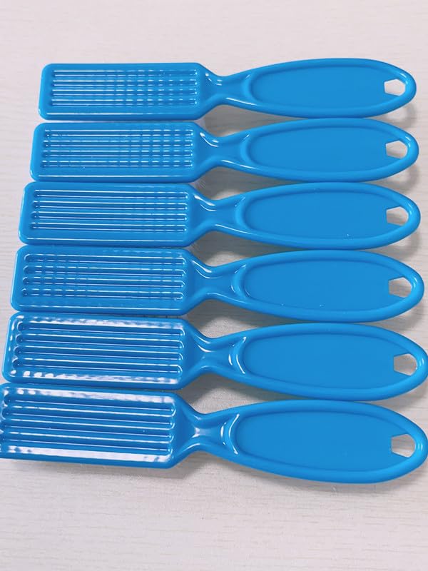 6Pcs Nail Brush for Cleaning Fingernails, Handle Grip Cleaning Brush for Nail and Toenail, Nail Dust Brush Manicure Pedicure Tools Scrubbing Brush Women Men Home Salon(Blue)