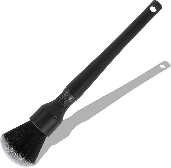 Ziciner Car Detailing Brush, Ultra Soft Car Detail Brush Kit for Elegant Surfaces, Auto Scratch-Free Cleaner Kit for Car Interior & Exterior, Wheels, Dashboard, Engine Bay (Long Handle)