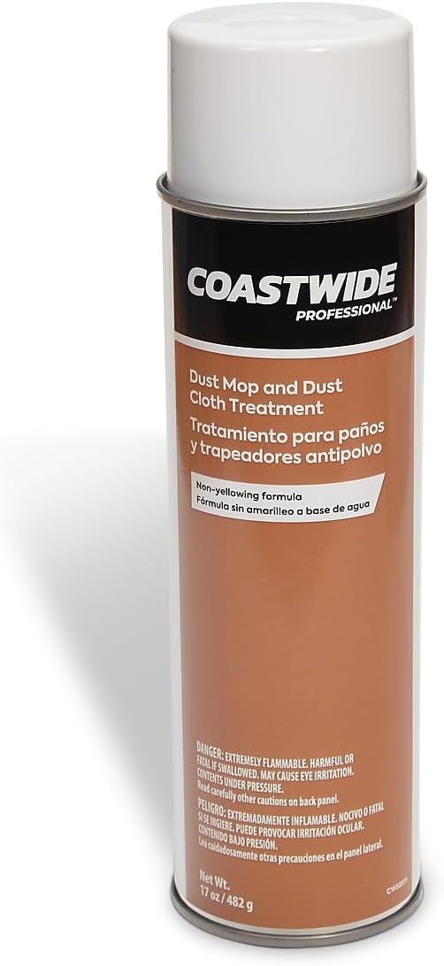 Professional Floor Dust Mop and Dust Cloth Treatment, Lemon Scent, 17 Oz., 6/Carton
