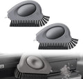 2 in 1 Groove Cleaning Brush, 2025 New Window Track Cleaning Tools, Multifunction Window Track Cleaner with Hard Bristle and Hidden Scraper, Crevice Brush for Sliding Door Track, Window Seal, Sill (2)
