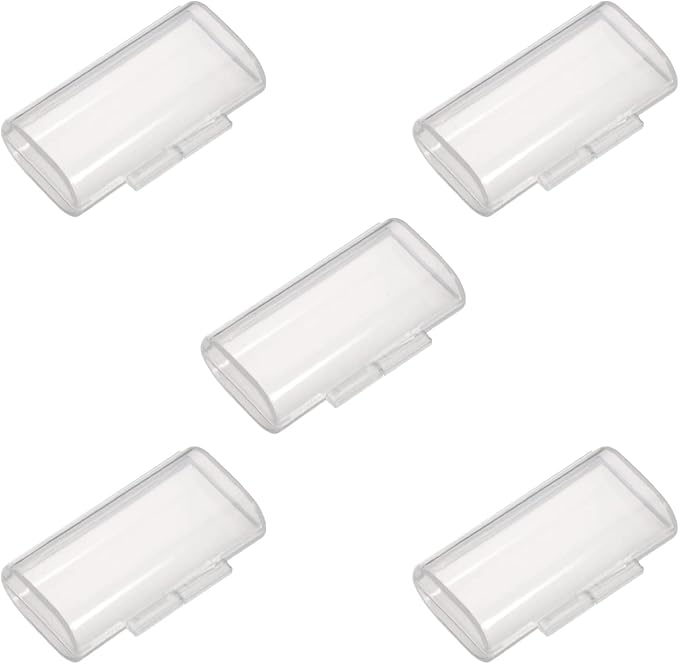 Fielect 2 x AAA Battery Storage Case Holder Organizer Box Transparent 5Pcs