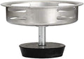 EZ-FLO Rubber Flat Bottom Replacement Basket, 3-1/2 Inch Diameter, Stainless Steel, 30058