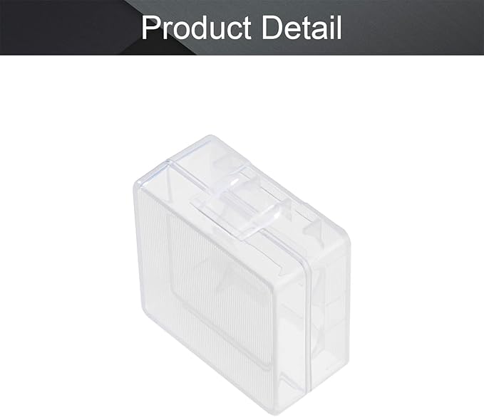 Fielect 2 x 18350 Battery Storage Case Holder Organizer Box Transparent