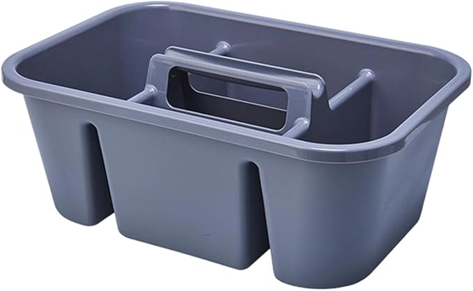 Cleaning Tool Carry Case Tool Collection Lightweight Home Use Compartments Storage, Gray