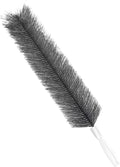 Fenteer Fan Cleaning Brush Bendable Sturdy Portable Cobweb Duster Reusable Dust Remover Fan Duster for Curtain Box Car Vents Shutters, Gray