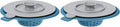 OGGI Silicone Sink Strainer & Stopper Set- Great Kitchen Sink Strainer, Silicone Drain Stopper, Sink Drain Strainer, Sink Plug 4.6˝ Diameter Rim, Turquoise (Pack of 2)