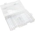 Fielect AAA/AA/C/D Battery Storage Case Holder Organizer Box Transparent