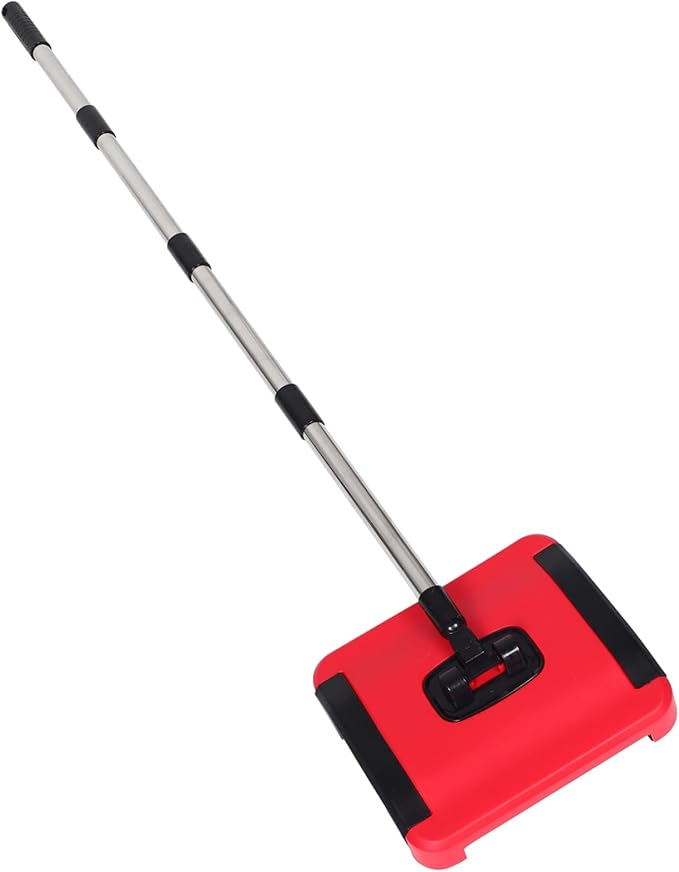 Zerodeko Hand Push Carpet Sweeper Rug Broom Carpet Cleaning Brushes Portable Dust Mop for Home Restaurant