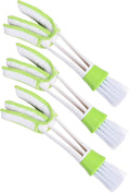 VALICLUD 3pcs Double Ended Car Air Vent Cleaning Brush Mini Duster for Air Conditioner Vents Interior Detailing Tool for Automotive Dashboard Dust Removal